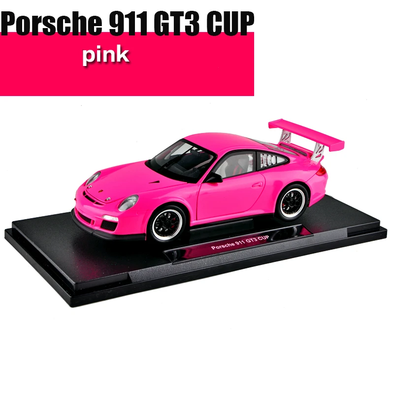 Welly 1:18 Porsche 911 Carrera S GT3 брелок для автомобильных ключей имитационная модель