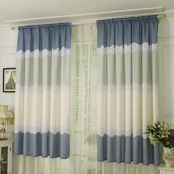 

Wide Strip Half Shading Curtain for Bedroom Living Room Semi Blackout Purdah Home Decor
