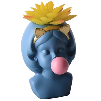 

Cute Succulents flower Pot Vase Resin flower Pot Nordic Desktop Vase Home Decoration Vase Planting flower Pot flower Container