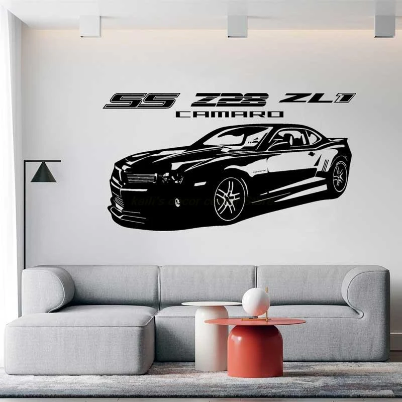 Home Wing Kids Room Decor 3D Wall Decals Sports car Series PVC DIY Supercars Sticker for Boys Girls 