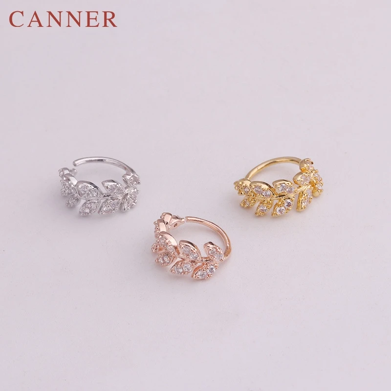 

7Different Style 1PC Tragus Rook Snug Ear Piercing Earrings Silver Gold color CZ Helix Cartilage Hoop Earrings Fashion Jewelry