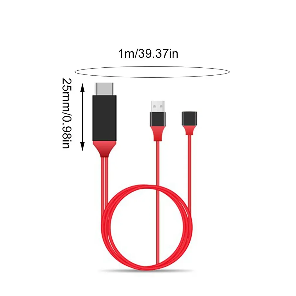 HDMI кабель для iPhone 7 8 X iPad Экран AV к ТВ адаптер 1080p USB зарядное устройство Кабель-адаптер 1 метр