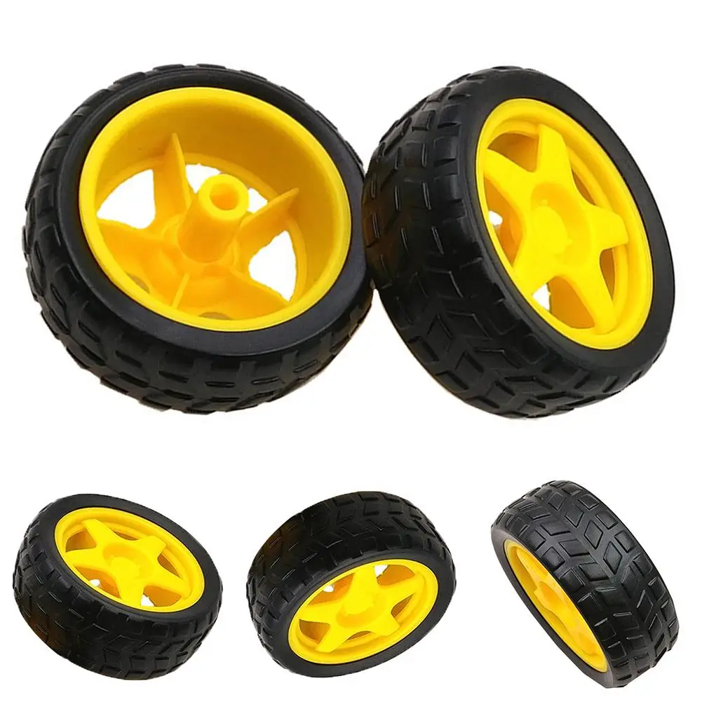 

Smart Robot Car Rubber Chassis Wheel for Arduino Replacement Accessories