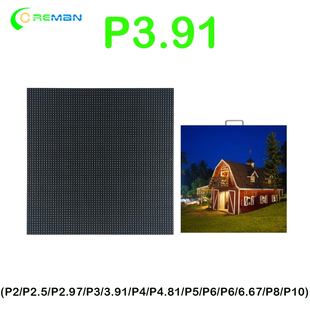Комнатный светодиодный дисплей модуль точечной матрицы 250X250 P3.91 полноцветный