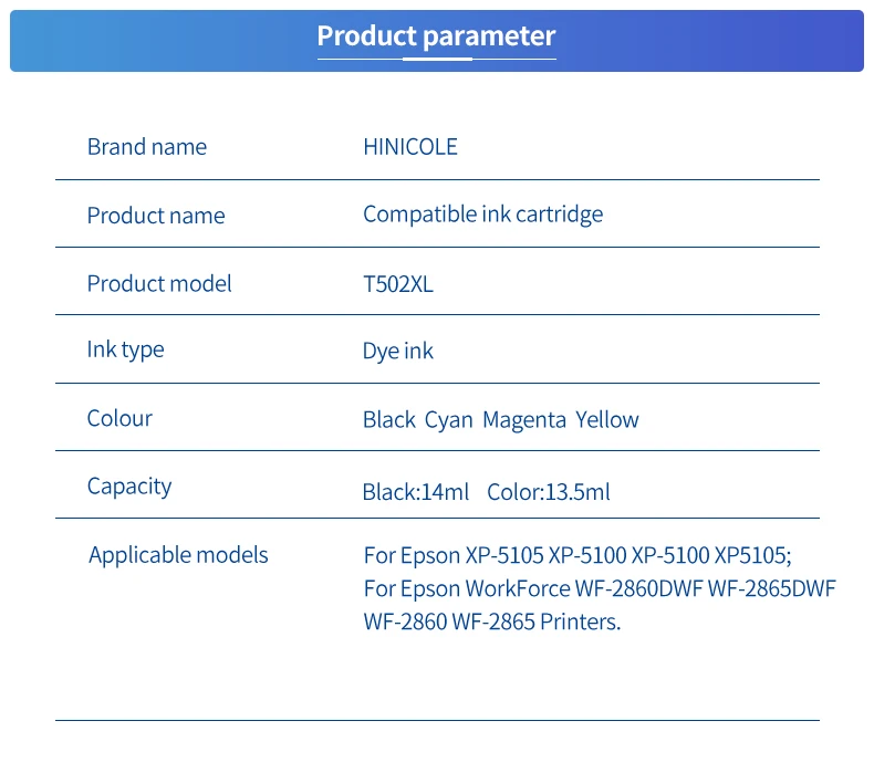 Epson 502 XL, Expression Home, XP5105, XP5100,