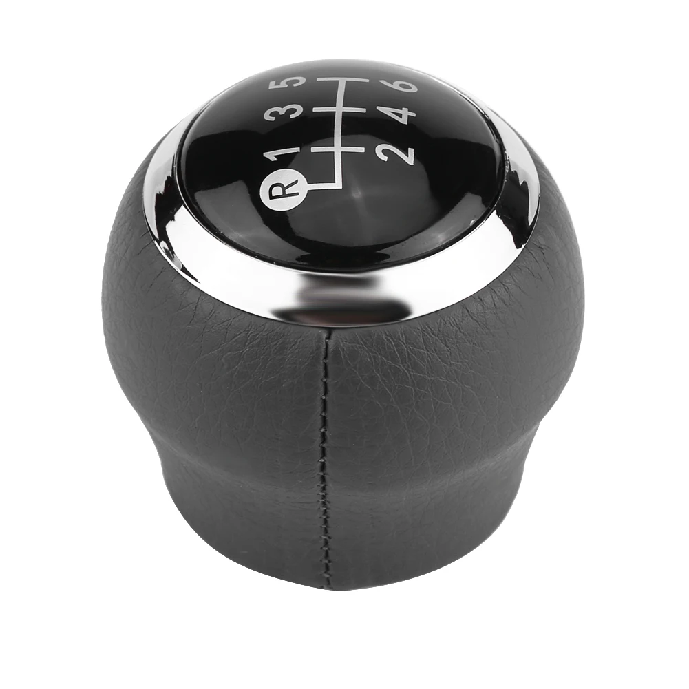 Black Car 6 Speed Gear Shift Lever Knob Artificial leather Materia fit for Toyota Corolla Verso Auris Yaris RAV4 2007-2013