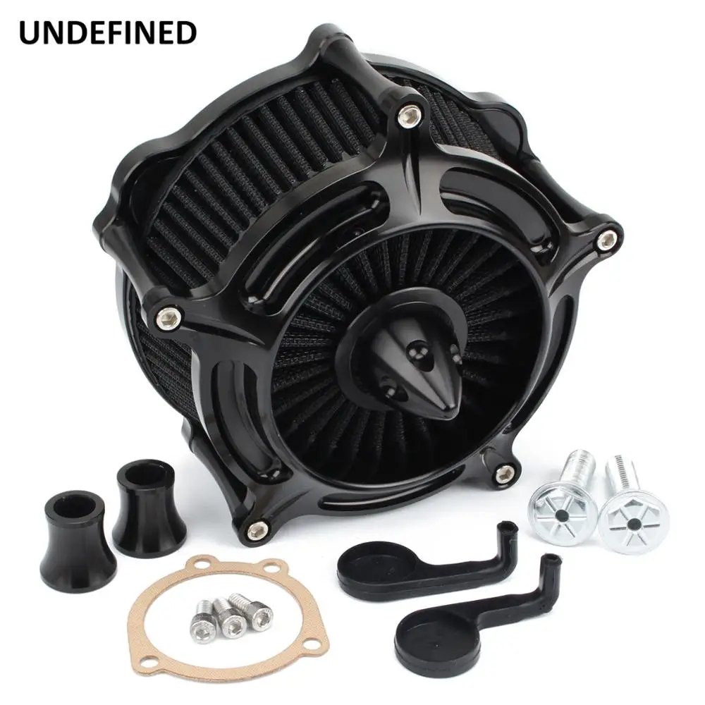 Air Filters Black Turbine Motorcycle Air Cleaner Intake Filter For