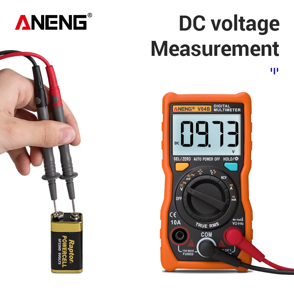 ANENG V04B true rms цифровой мультиметр тестер esr метр мультиметр Автоматическое отключение питания пиковый автоматический мультиметр
