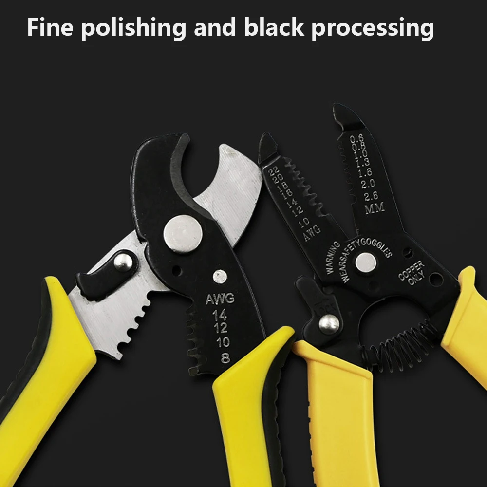 

1Pc Wire Stripper Decrustation Pliers Multi Tool Repair Tool Pliers Cable Wire Stripping Pliers High Hardness Crimping Tool