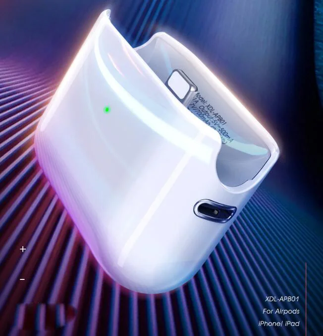 Маленький милый внешний аккумулятор NEWDERY для Airpods зарядный чехол 1 2 серии 700 мАч