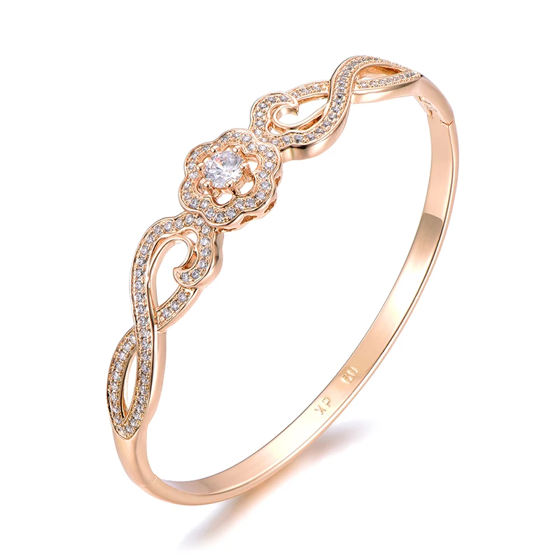Полный Iced Out кубический циркон личность микро проложили Bling CZ волна браслет для мужчин женщин хип хоп ювелирные изделия
