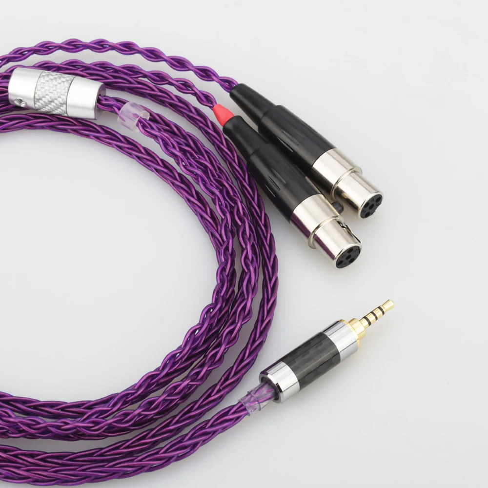 Audiocrast HIFI 2 5 3 5 4 4mm XLR Balanced Earphone Headphone Upgrade Cable Silver Plated for Audeze LCD 3 LCD3 LCD 2 LCD2 LCD 4