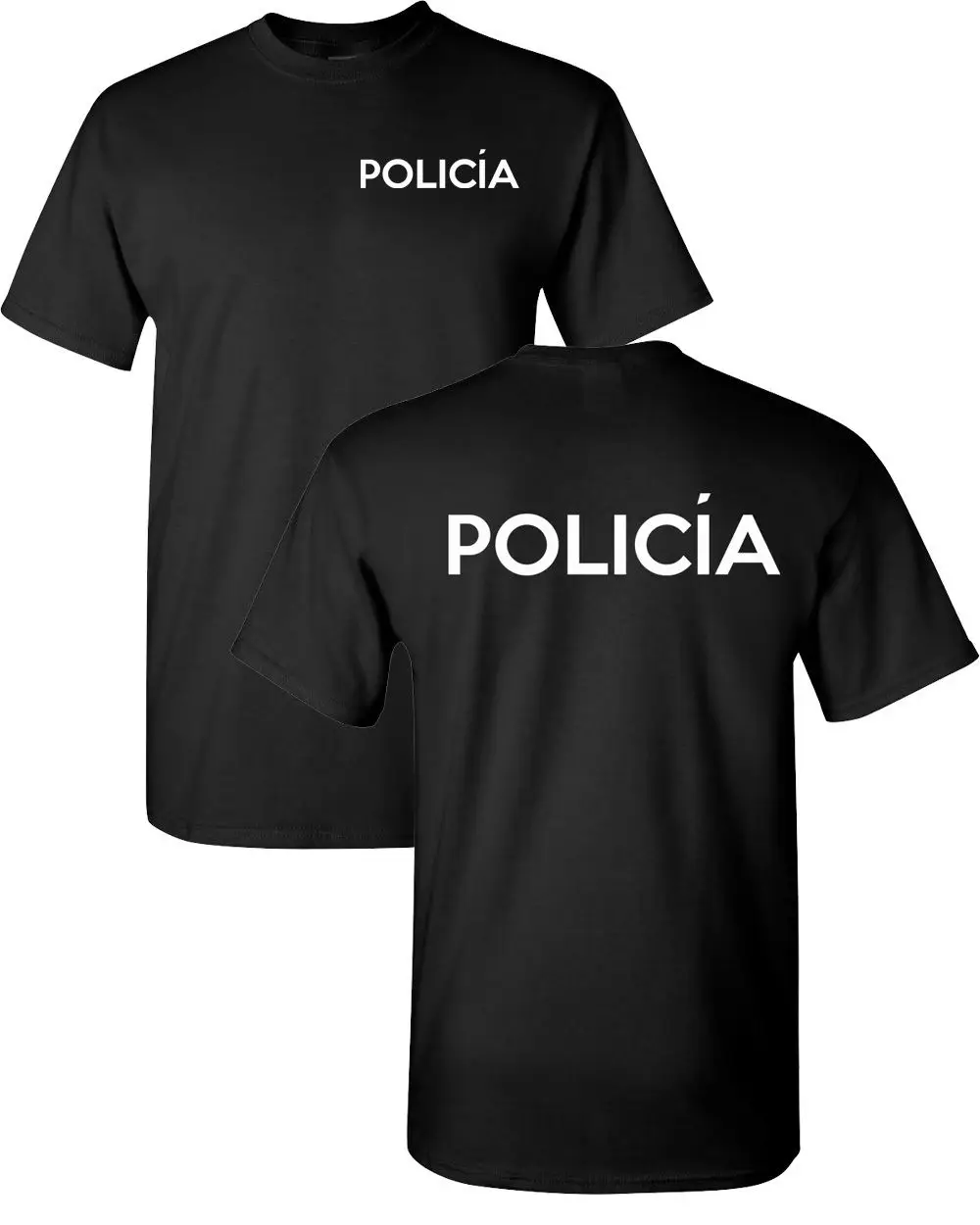 Mexico Police Policia Federal Front &amp Back Men'S Tee Shirt 2019 Summer Men High Quality Tees Nerd T Shirts |