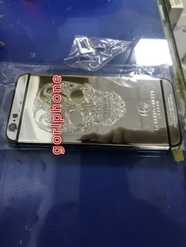 

2020 Middle Frame Rear Door Housing for phone 6 platinum plated housing with skull design