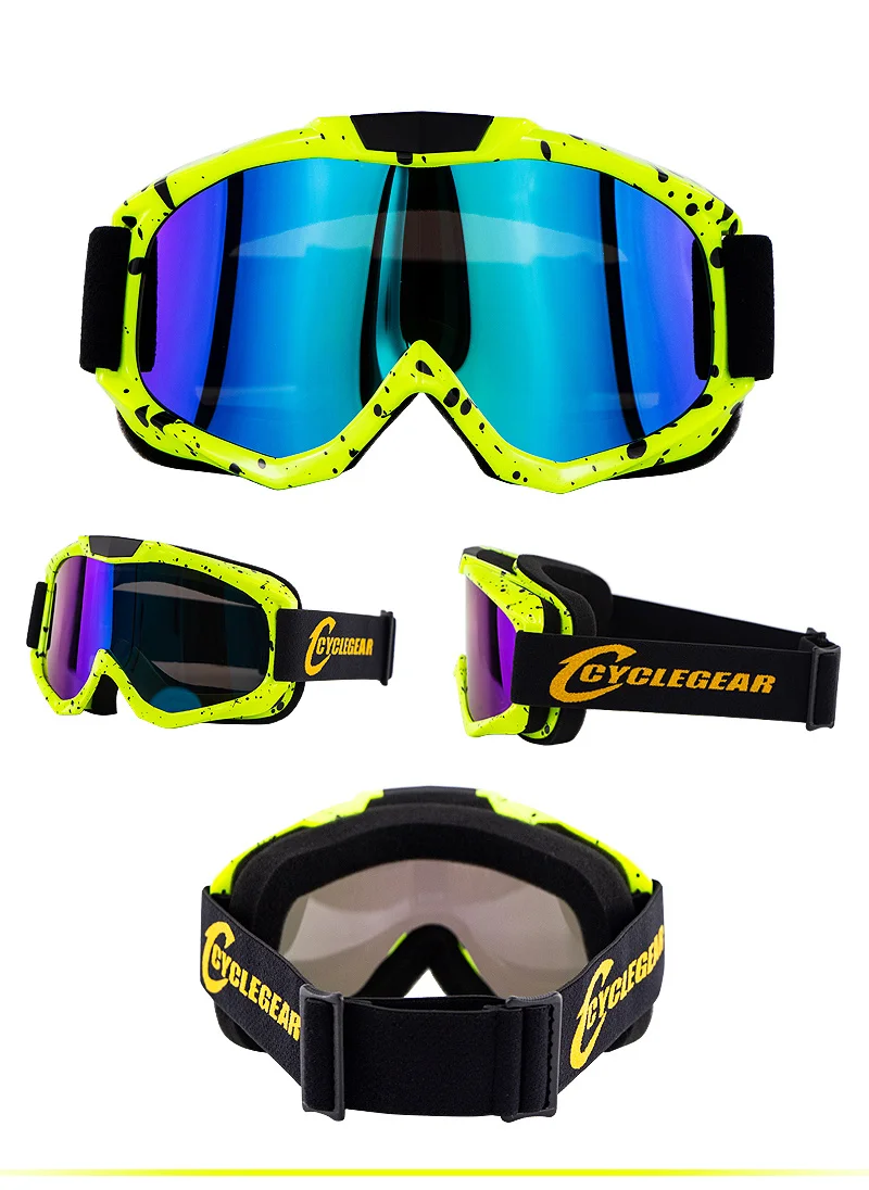 Cyclegear ATV UTV мотокросса мотоцикл очки для бездорожья Байк Гонки Спортивные очки ветрозащитные MX очки шлем маска