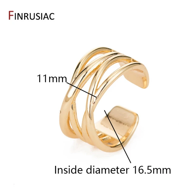 Buy Elegant Flower Design Gold Plated Plain Gold Ring Design Ladies Ring  Online