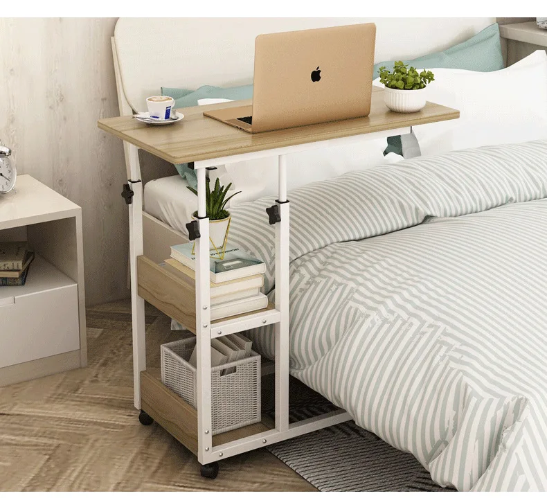 Прикроватный стол для ноутбука регулируемая высота простой складной небольшой стол простой стол для настольных кроватей Настольный вертикальный стол