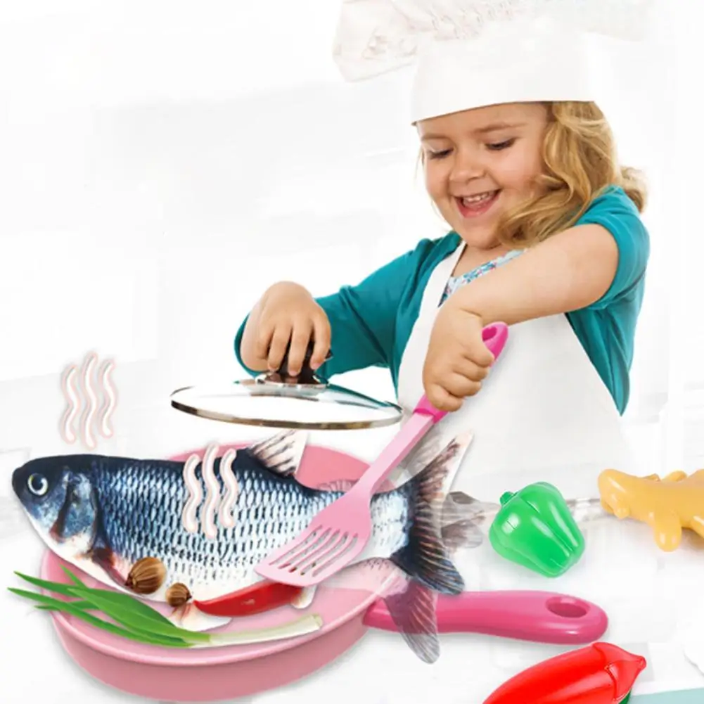 Electric Flopping Moving Fish Shrimp Kids Children Play House Cooking Game Toys Developing intelligence Educational toys 2021 | Игрушки и