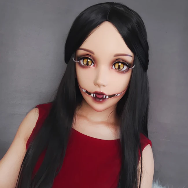 Mei) женская маска Kigurumi со змеиным узором для девочек, полуголова кигуруми, BJD глаза в стиле японского аниме, ролевая маска Лолиты, кроссдресс, кукла