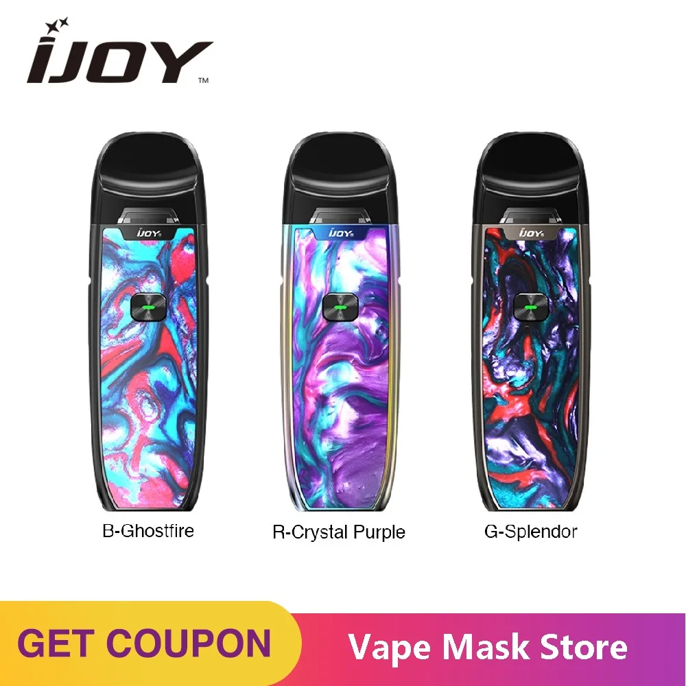 100% оригинал IJOY AI EVO полимерный Pod Starter Kit 1100mAh аккумулятор 0 7 & 1.4ohm катушка на ходу Vape