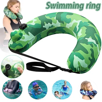 

Spot Swim Belt Portable Inflatable Swimming Ring Pool Float Travel Pillow for Kids Adults QP2