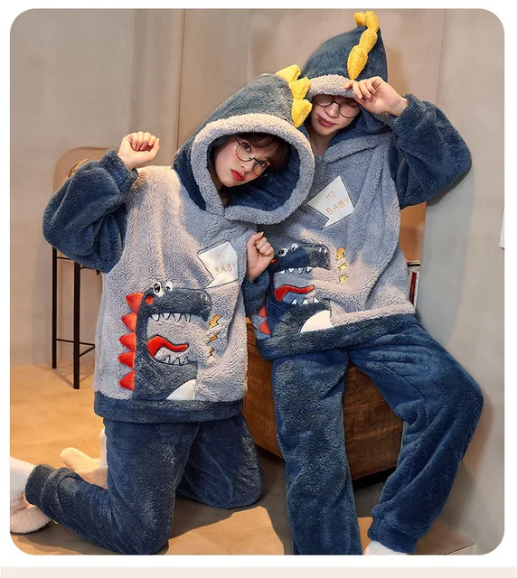 QWZNDZGR Winter Pajamas For Couples High-quality Light Luxury