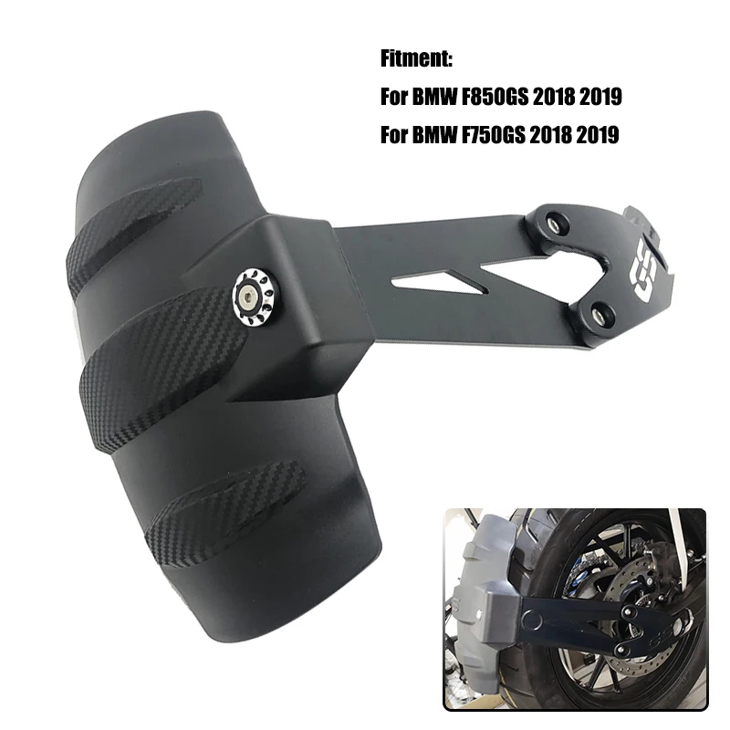 Motorcycle Black Rear Fender For BMW F750GS F850GS Wheel Hugger Mudguard Splash Guard For BMW F 750 GS F 850 GS 2018 2019 2020