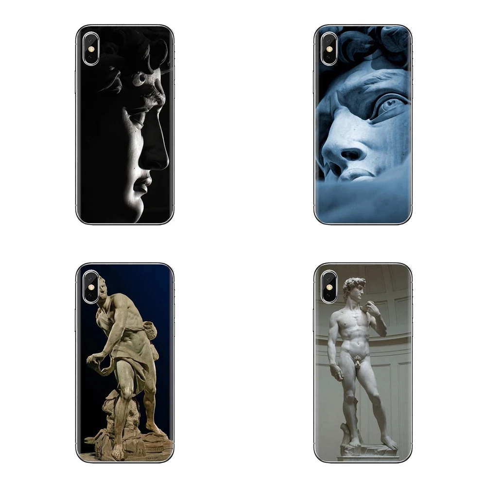 Michelangelo Statue of David Silicone Bag Case For HTC One U11 U12 X9 M7 M8 A9 M9 M10 E9 Plus Desire 630 530 626 628 816 820 830 |