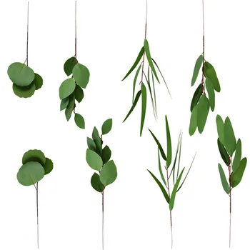

xin ou Greek 3D Double-Sided Eucalyptus Single Bottle Eucalyptus Leaves Bundle of European Style Decoration