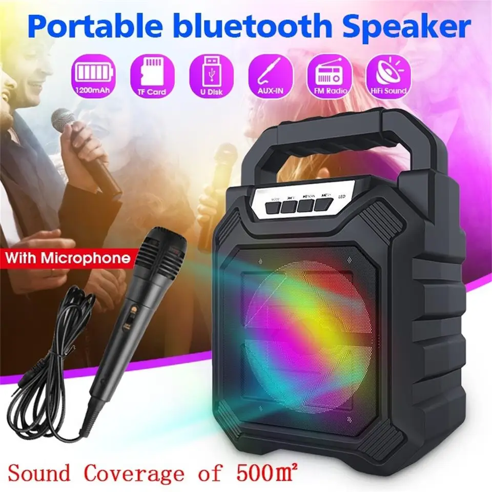 portable bluetooth speaker and microphone