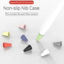 8 шт., силиконовый чехол для Apple Pencil, 1st, 2nd, ручка для тачскрина, для iPad, планшета, сенсорный, защитный рукав, универсальный, для карандаша, 1, 2
