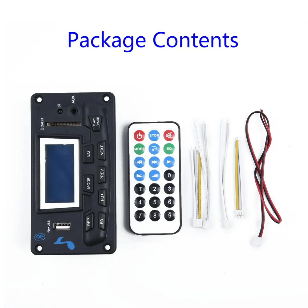DC 12V Bluetooth 4,0 MP3 декодер плата+ пульт дистанционного управления аудио модуль USB SD управление WAV WMA FM пульт дистанционного нормального воспроизведения