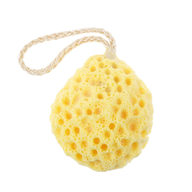 yellow Ванна скруббер Душ Спа губка Чистка тела скраб ванна мяч - Цвет: yellow