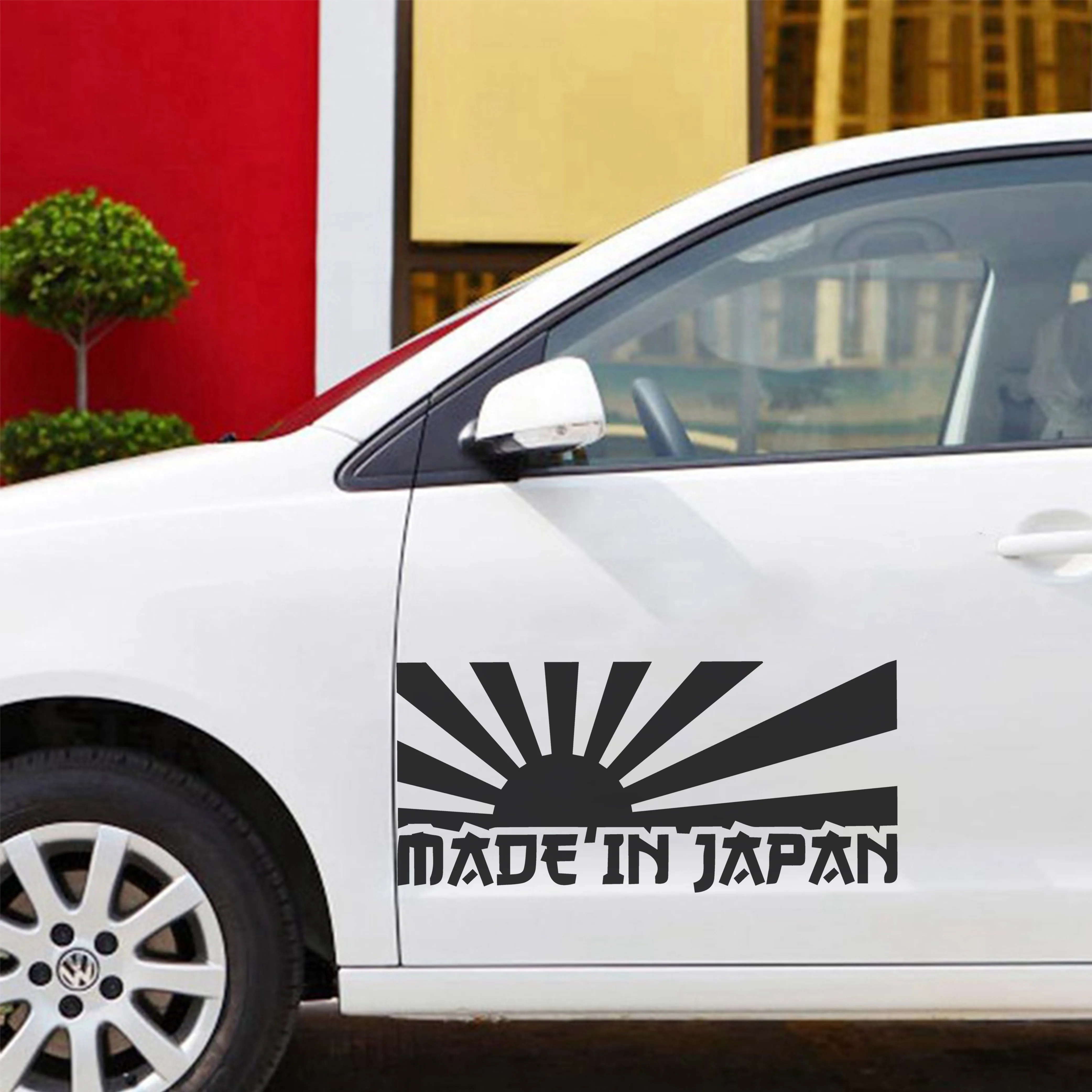 10 Kinds Of Japanese Car Sticker Funny Wrap Vinyl  Art Text Mountains Cars Stickers to cover scratches Car-styling Accessories