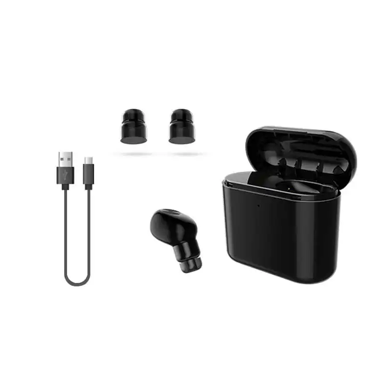 Invisible Wireless Mini Bluetooth Headset Wireless Mobile Phone With 700 Mah Portable Charging Box