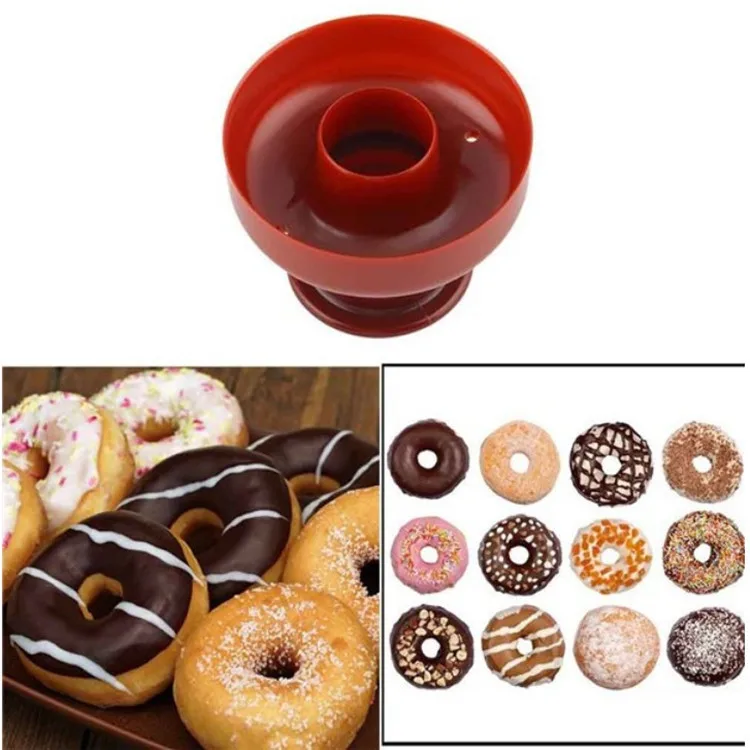 2Pcs Fondant Cake Bread Desserts Bakery Mould Maker Mold Food -Grade Plastic Doughnuts Maker Cutter