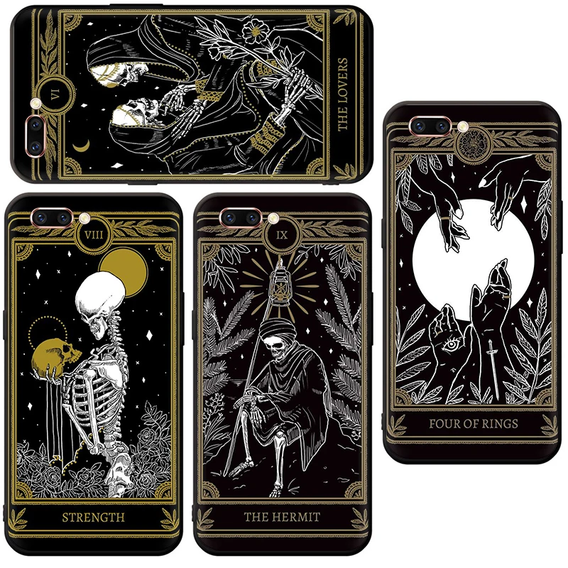 Силиконовый чехол для телефона EWAU Death Tarot OPPO A1K A5 A9 Reno Z 2 10X Realme 3 5 Pro Q X