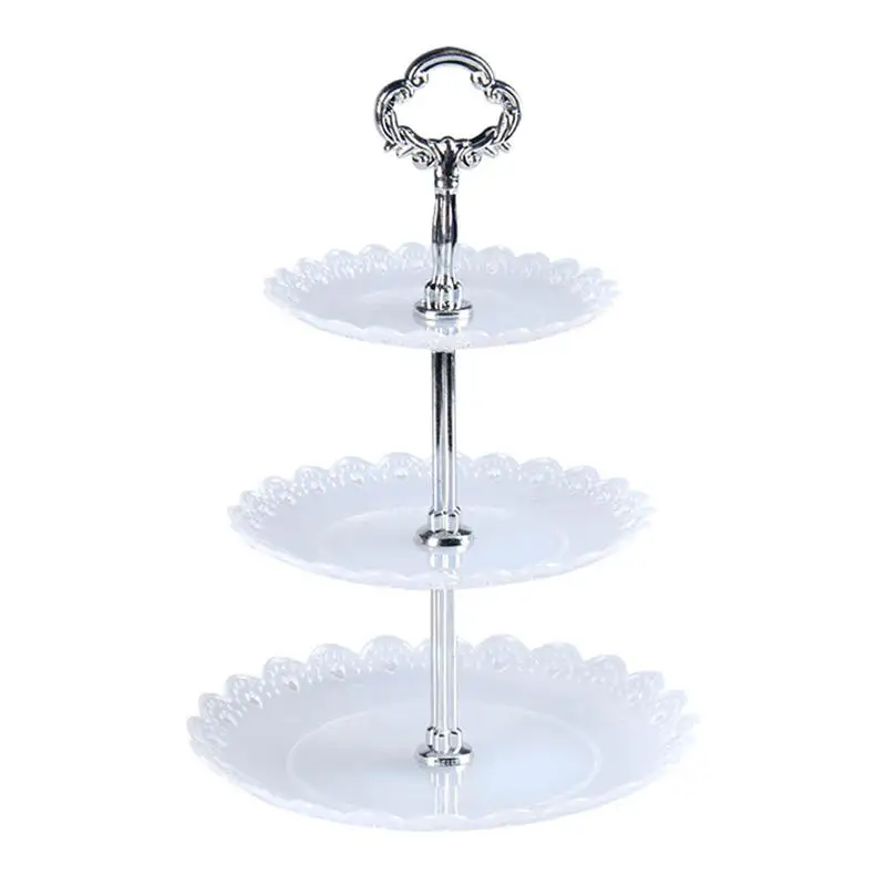  Detachable 3 Tiers Cake Stand Cupcake Candy Dessert Pastry Display Stand For Wedding Party Cake Dis