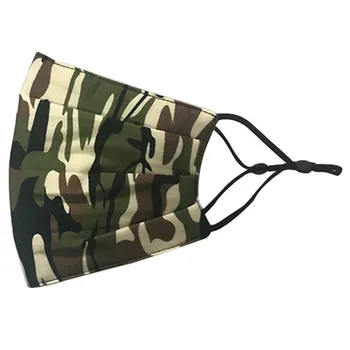 

Adult Camouflage Adjustable Mouth Mask Cotton Breathable Washable Face Mask Reusable Earloops Mouth Face Mask Mondkapjes