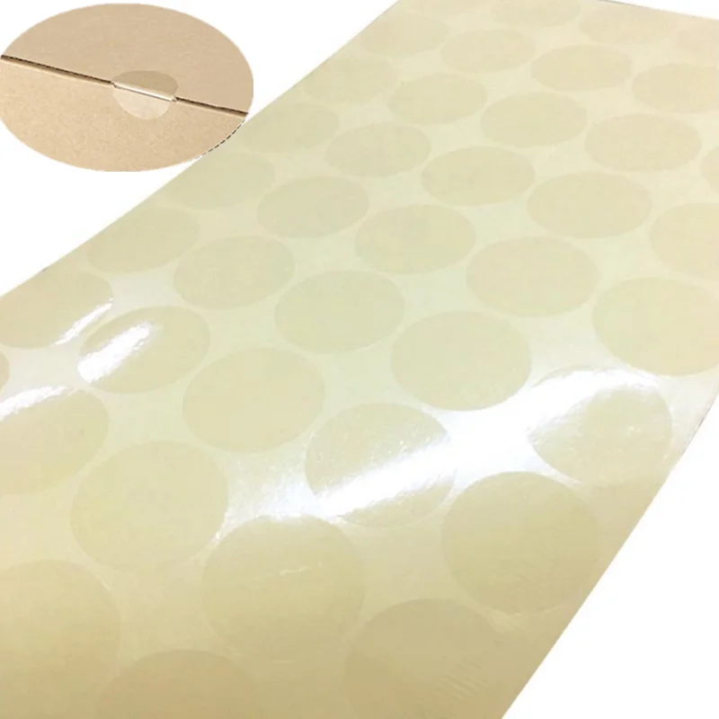 144Pcs Round Transparent Sticker Labels PVC Scrapbooking Packing Seal Stickers DIY Self-Adhesive Gift 3cm | Дом и сад