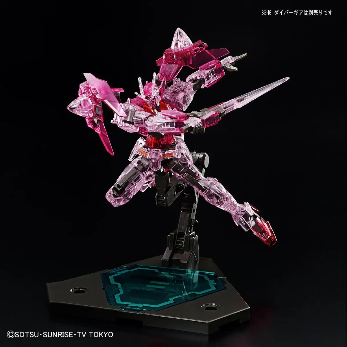BANDAI HGBD 1/144 GN-0000DVR Gundam 00 Diver красный прозрачный издание Фигурки Игрушка Сборная модель
