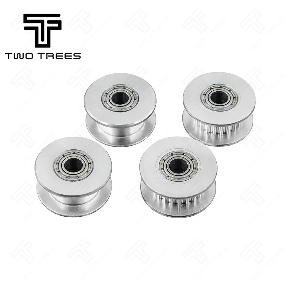 10pcs/a lot. GT2 Idler Timing Pulley 16mm/20mm Tooth Wheel pulley Bore 3/5mm Aluminium Gear Teeth Width 6/10mm For 3d Print Part