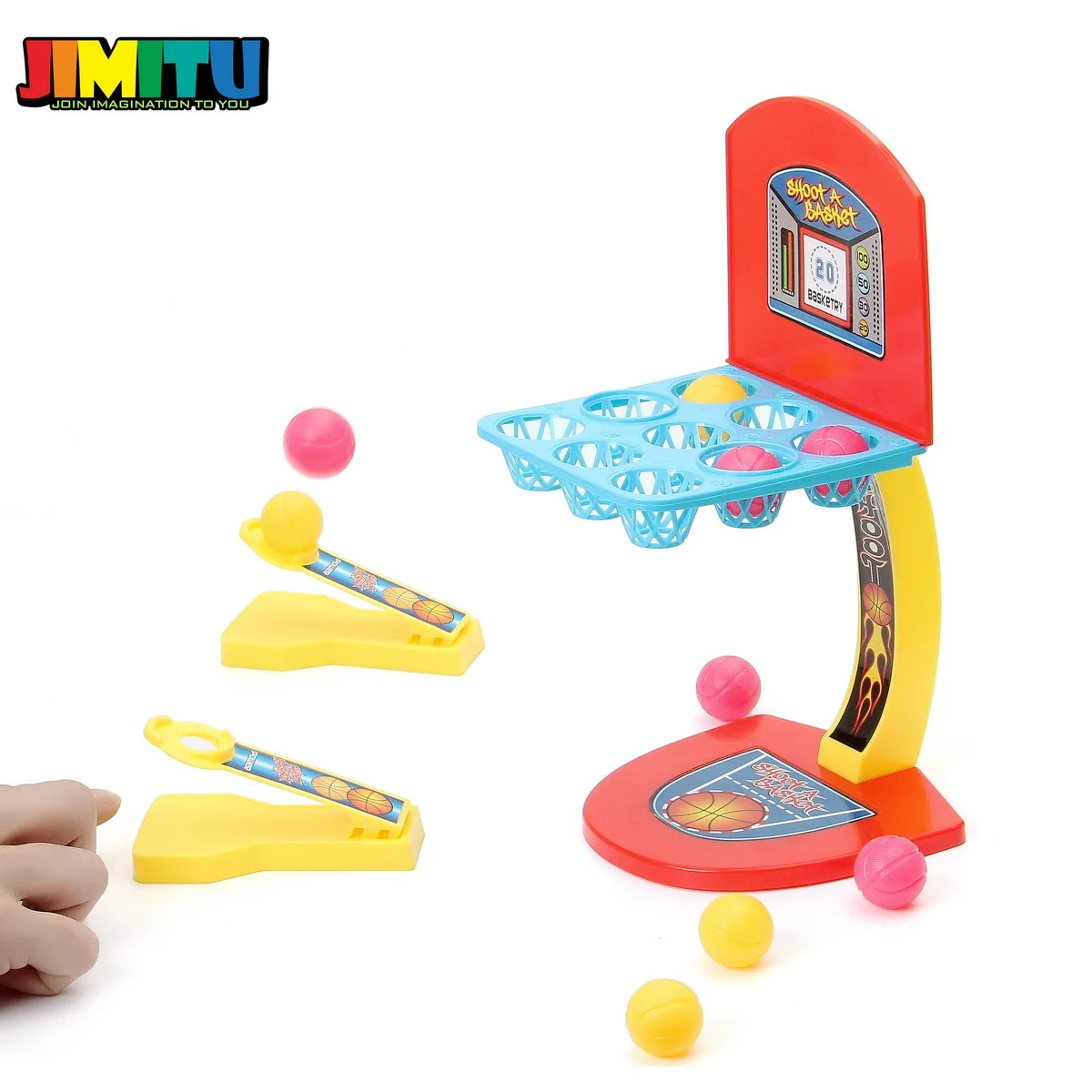 JIMITU мини игрушки на тему баскетбола стрельба настольная игра развивающие настольные игрушки для детей мраморная игра Обучение Образование