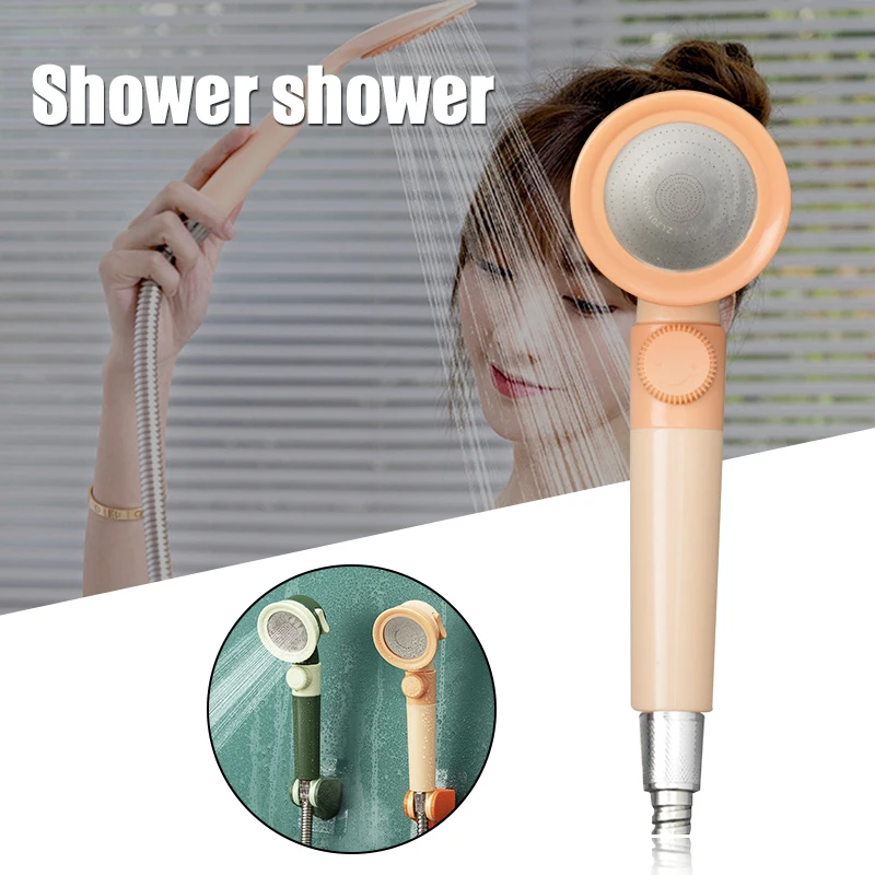 

Multicolor Shower Head Handheld Spray Nozzle 3 Modes High Pressure Saving Water Bathroom Filter Shower SPA Nozzle Shower Head