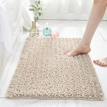 Простой Большой частичный шениловый напольный коврик для двери спальни ванной комнаты впитывающий нескользящий бытовой коврик для ног