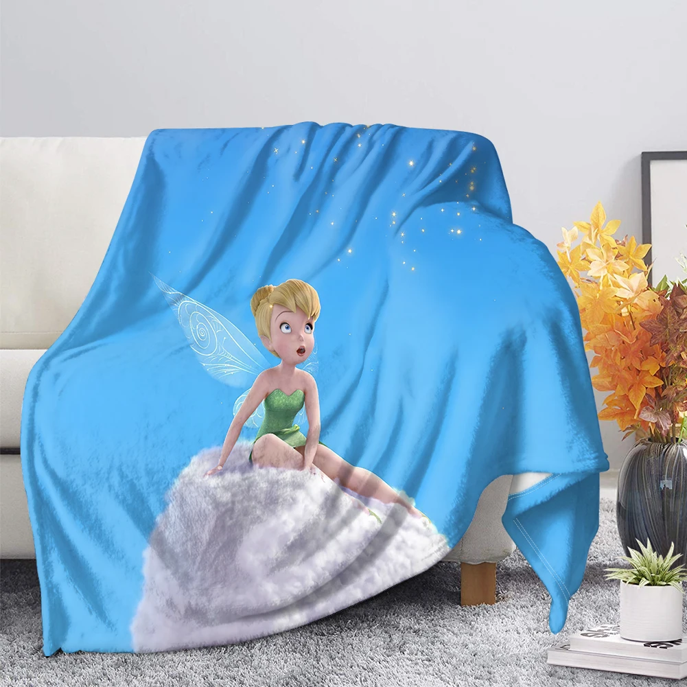 Couverture Disney Tinkerbell Flower pour enfants, Blanche-Neige, Princesse,  Jeté, Couette, Canapé, Lit, illant de lit, Juste, Drap plat, Draps