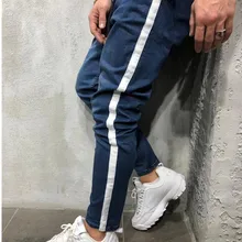 Мужские стильные джинсы, байкерские облегающие прямые потертые джинсовые брюки, новые модные узкие джинсы, мужская одежда