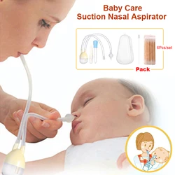 Kit de soins nasaux pour bébé, ensemble de nettoyage du nez, aspiration sous vide, kit de soins de santé pour nouveau né, compte gouttes 