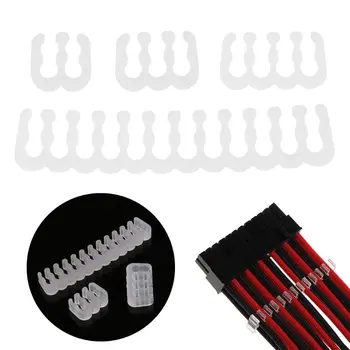 

16Pcs/Set PP Cable Comb/Clamp/Clip/Organizer/Dresser for 2.5-3.2mm PC Power Cables Wiring 4/6/8/24 Pin Computer Cable Manager