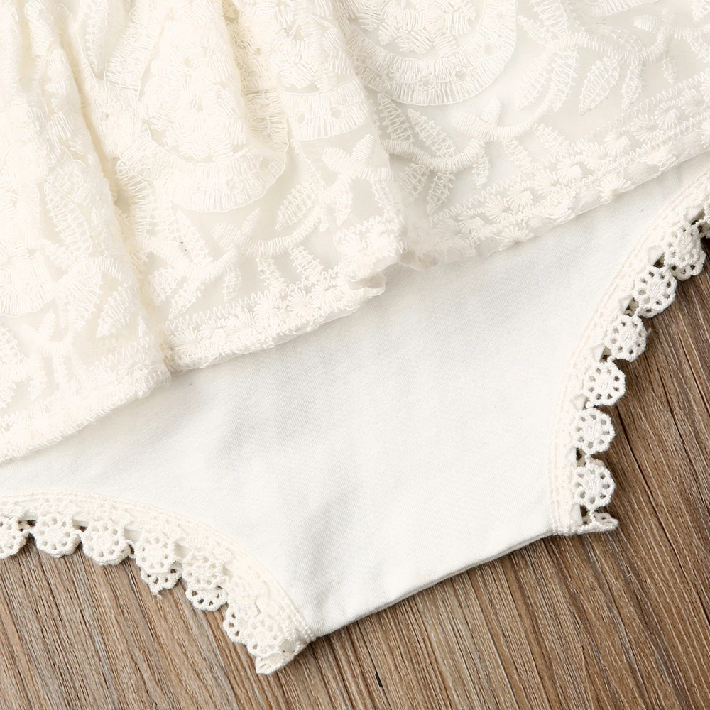 0-24 Months  Newborn Baby Girl Flower Clothes Long Sleeve Lace Romper Dress One-Pieces Outfit